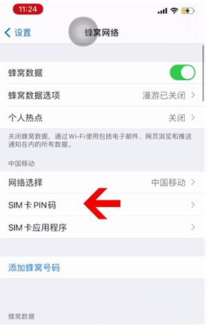 稷山苹果14维修网分享如何给iPhone14的SIM卡设置密码 