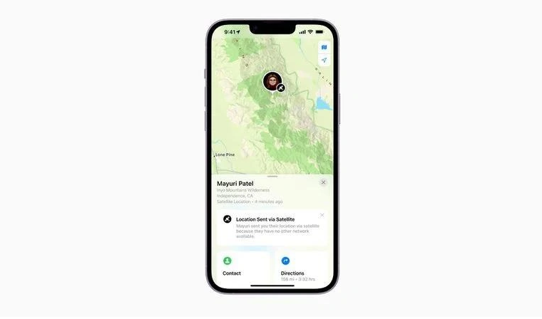 稷山苹果14维修分享iPhone14系列中 FindMy功能通过卫星分享位置方法教程 